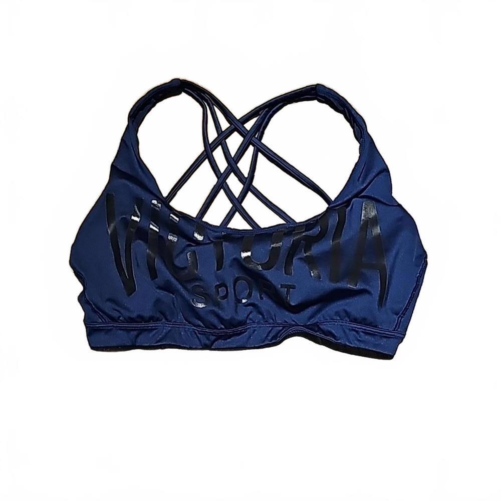 Victoria's Secret Navy Blue Crisscross Sports Bra